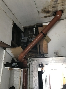 pipework over electrics