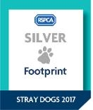 RSPCA Silver footprint Award 2017 logo