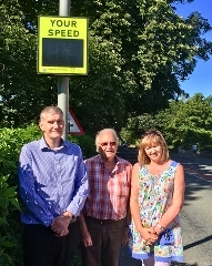 Speed signs in Deeping St Nicholas