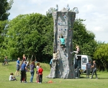 Activate climbing wall summer event